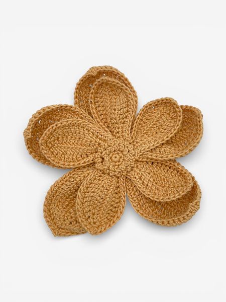 Broszka Kwiat Duży - Jasnomiodowa