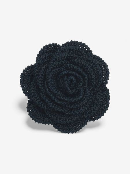 Broszka Róża Czarna