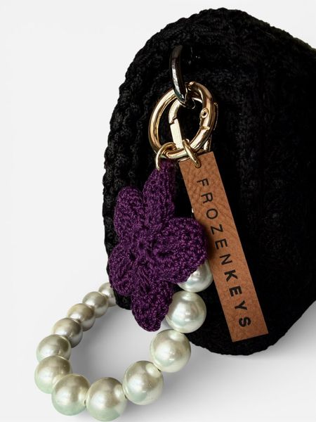 Brelok Kwiatek - Fioletowy