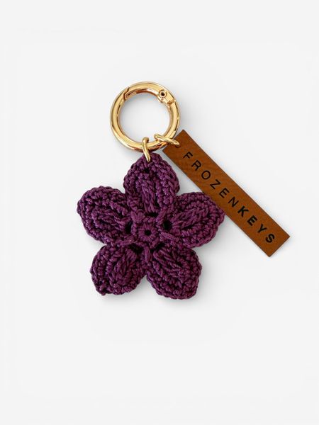 Brelok Kwiatek - Fioletowy