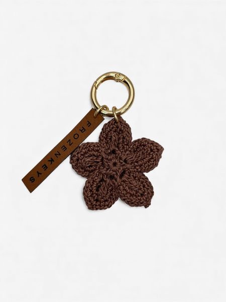 Brelok Kwiat Brązowy
