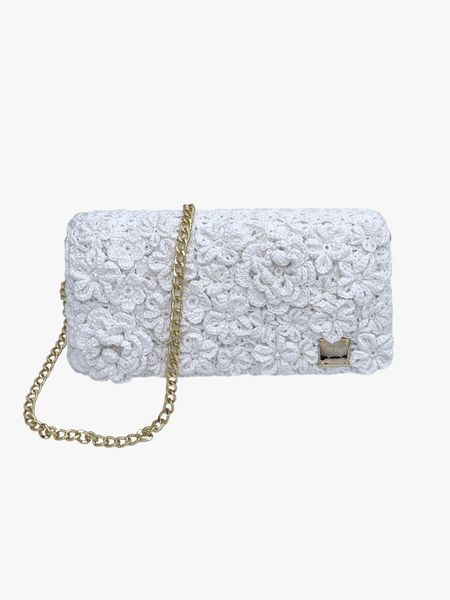 Torebka Flowers Biała