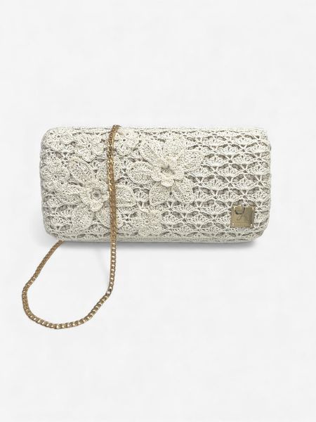 Torebka Flowers Ecru