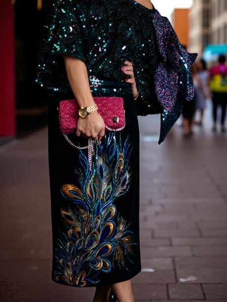 Torebka Special Różowa z Metalizowaną Nicią